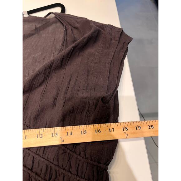 IRO Black Sheer Cap Sleeve Layered Mini Dress Sz 8 - Picture 11 of 14